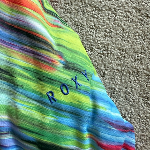 Roxy Multicolor Striped Kids Puffer Jacket - Picture 4 of 5